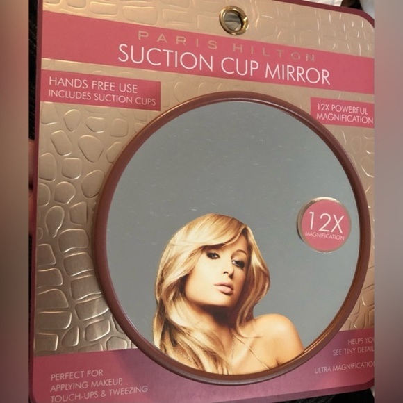 Paris‎ Hilton suction cup 12X magnifying mirror new - Picture 2 of 11